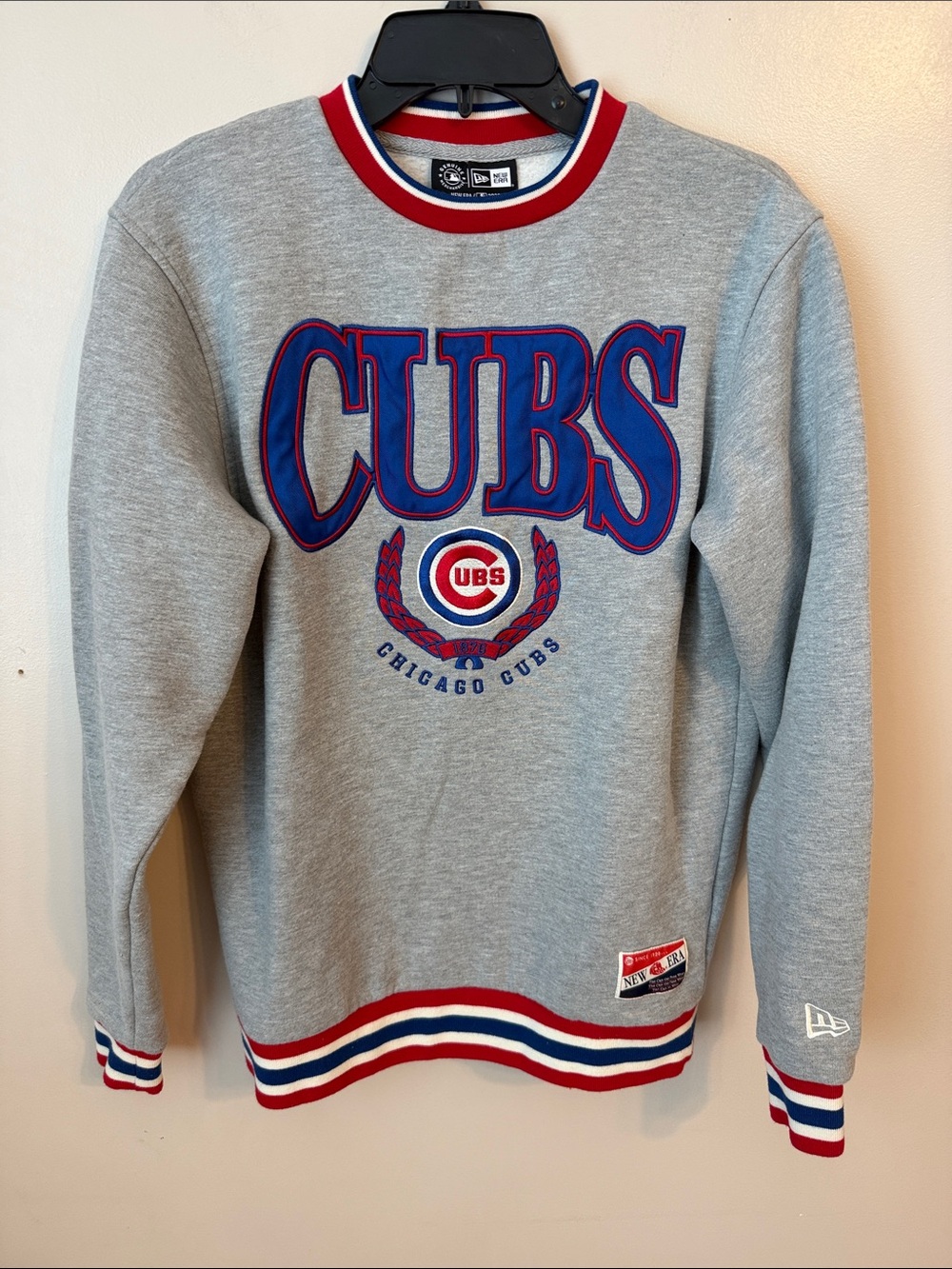 New Era Chicago Cubs Sport Classics Vintage Style Crewneck Size Small Heavy